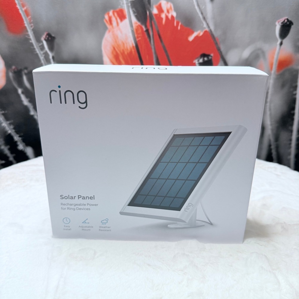 Ring Solar Panel Rechargeable Power for Ring Brand New